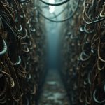 Tangled and frayed wires highlighting the hidden complexities behind poor audio quality in virtual meetings
